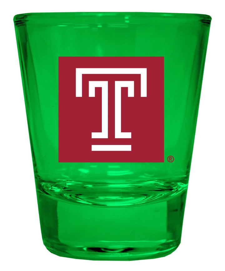 Temple University Full Color 2oz Shot Glass Officially Licensed Collegiate Product Image 3