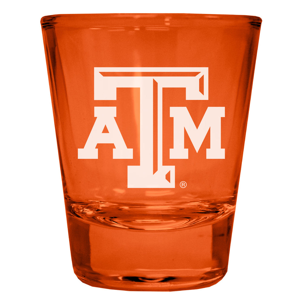 Texas AandM Aggies Engraved Full Color 2oz Shot Glass Officially Licensed Collegiate Product Image 2