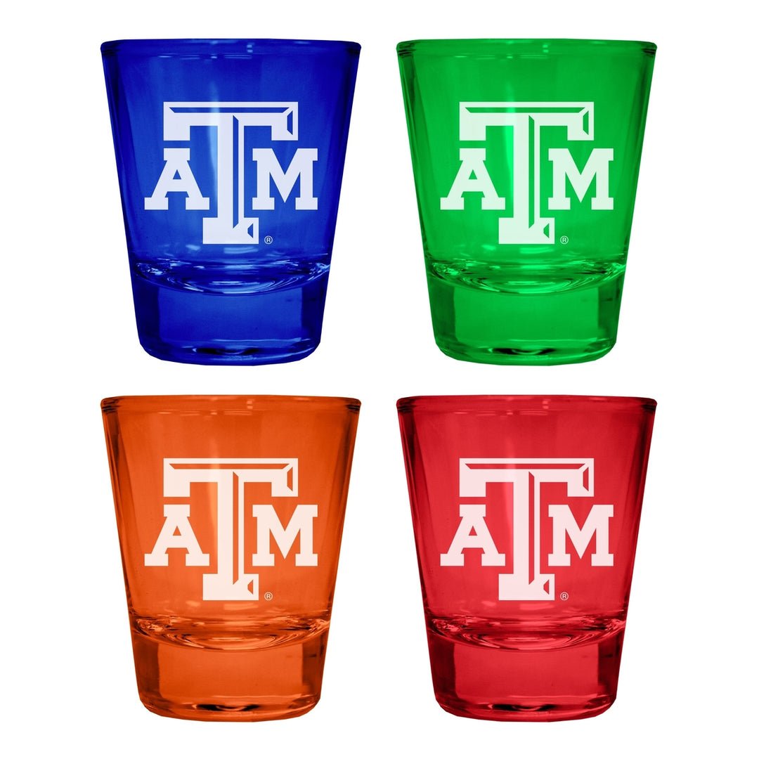 Texas AandM Aggies Engraved Full Color 2oz Shot Glass Officially Licensed Collegiate Product Image 3