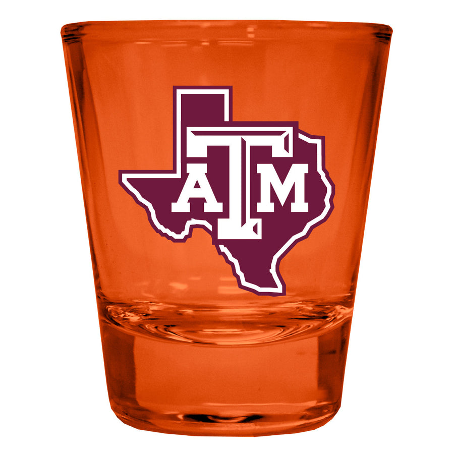 Texas AandM Aggies Full Color 2oz Shot Glass Officially Licensed Collegiate Product Image 1