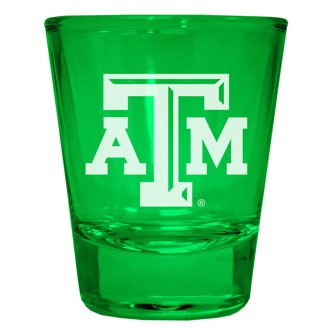 Texas AandM Aggies Engraved Full Color 2oz Shot Glass Officially Licensed Collegiate Product Image 4