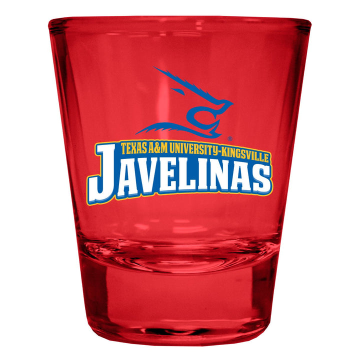 Texas AandM Kingsville Javelinas Full Color 2oz Shot Glass Officially Licensed Collegiate Product Image 1