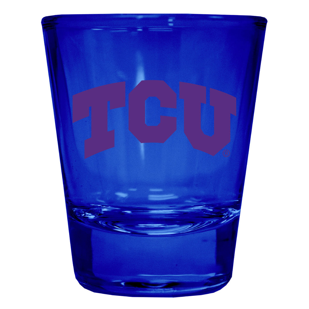 Texas Christian University Full Color 2oz Shot Glass Officially Licensed Collegiate Product Image 1