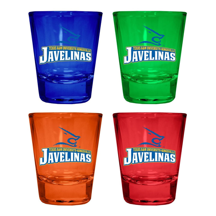 Texas AandM Kingsville Javelinas Full Color 2oz Shot Glass Officially Licensed Collegiate Product Image 1