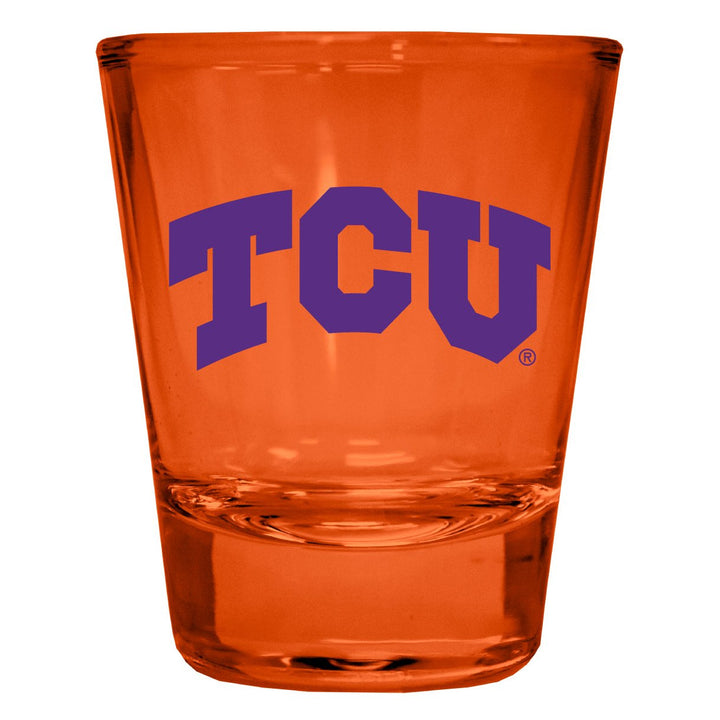 Texas Christian University Full Color 2oz Shot Glass Officially Licensed Collegiate Product Image 1