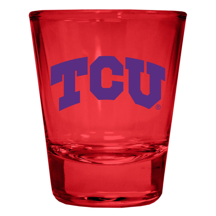 Texas Christian University Full Color 2oz Shot Glass Officially Licensed Collegiate Product Image 1