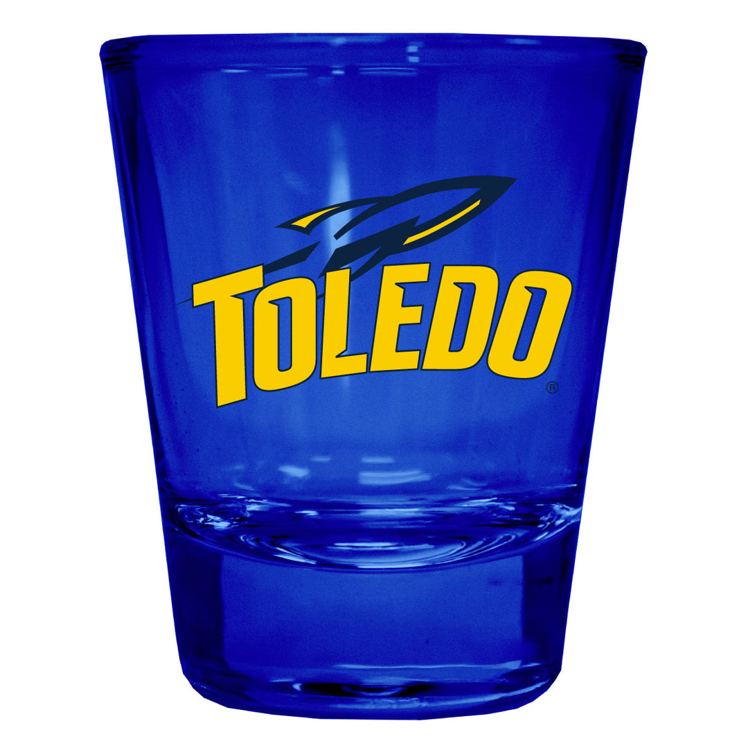 Toledo Rockets Full Color 2oz Shot Glass Officially Licensed Collegiate Product Image 1