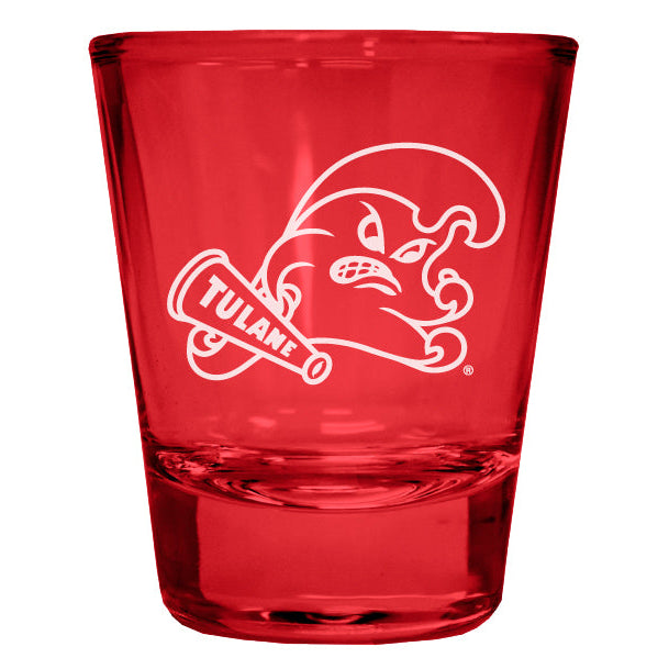 Tulane University Green Wave Engraved Full Color 2oz Shot Glass Officially Licensed Collegiate Product Image 4