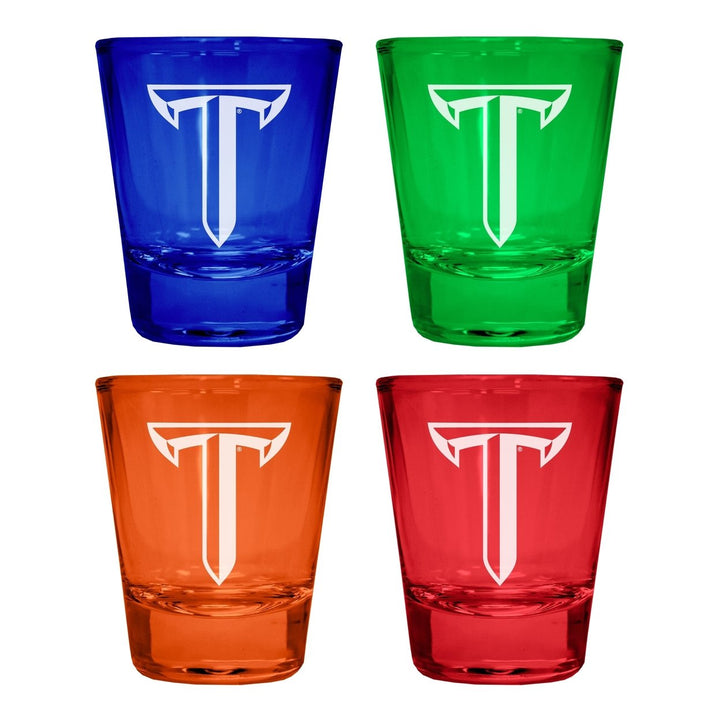 Troy University Engraved Full Color 2oz Shot Glass Officially Licensed Collegiate Product Image 1