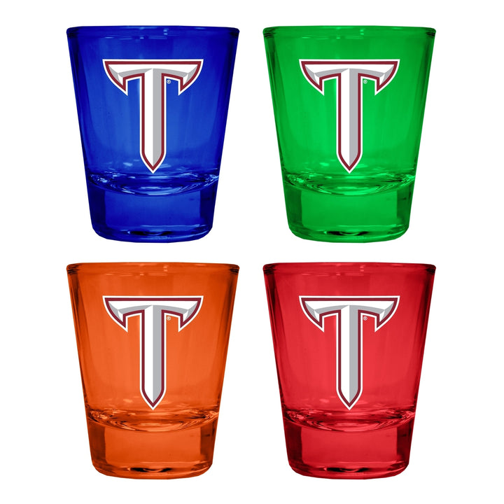 Troy University Full Color 2oz Shot Glass Officially Licensed Collegiate Product Image 1