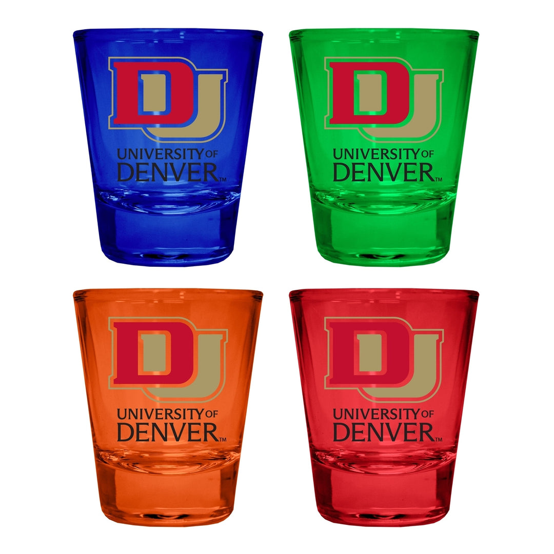 University of Denver Pioneers Full Color 2oz Shot Glass Officially Licensed Collegiate Product Image 4