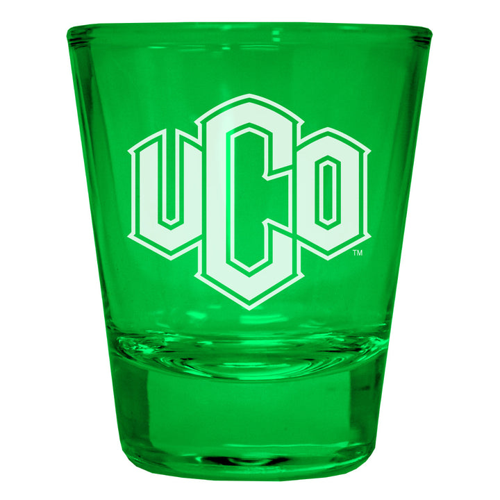 University of Central Oklahoma Bronchos Engraved Full Color 2oz Shot Glass Officially Licensed Collegiate Product Image 1