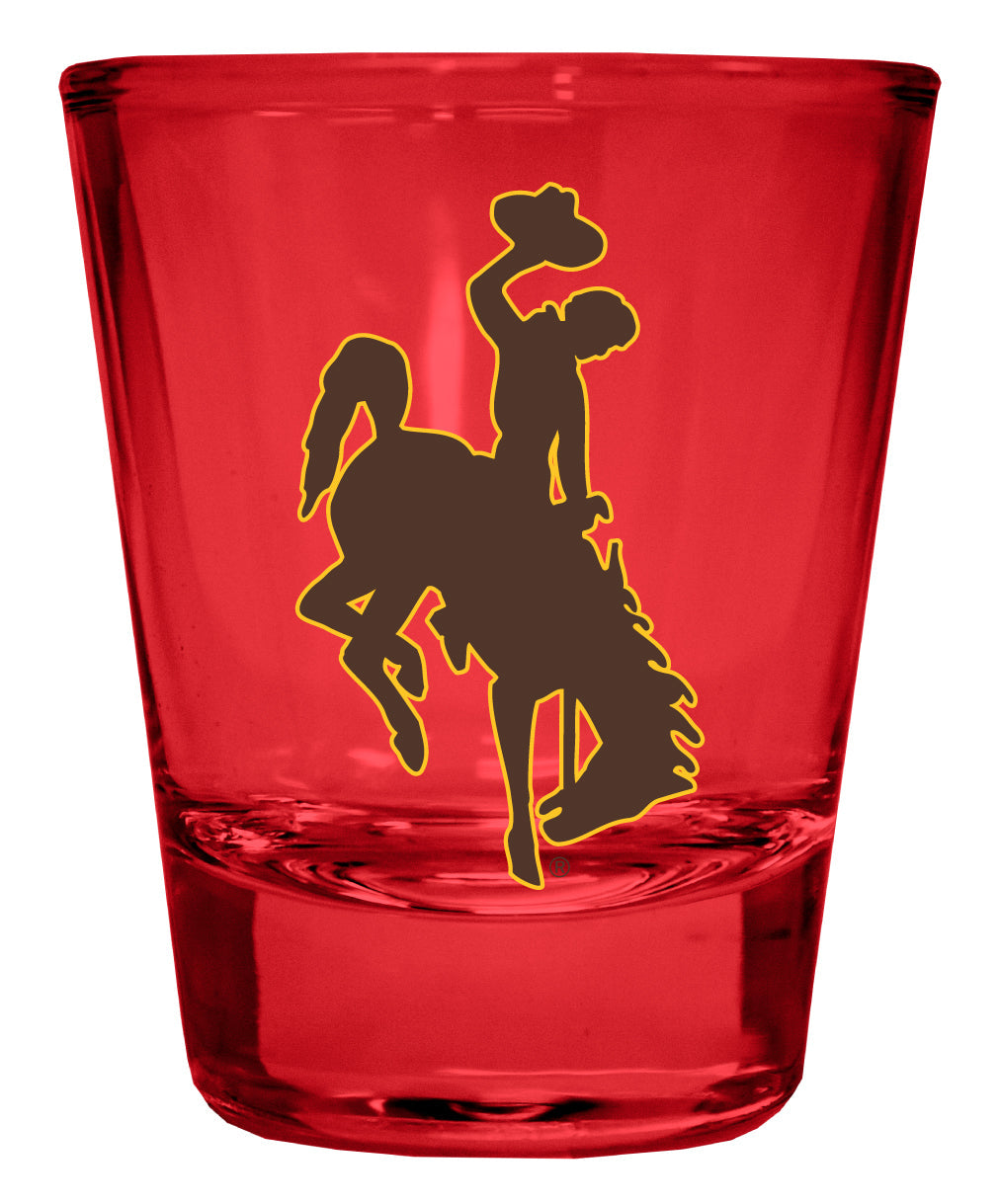 University of Wyoming Full Color 2oz Shot Glass Officially Licensed Collegiate Product Image 1