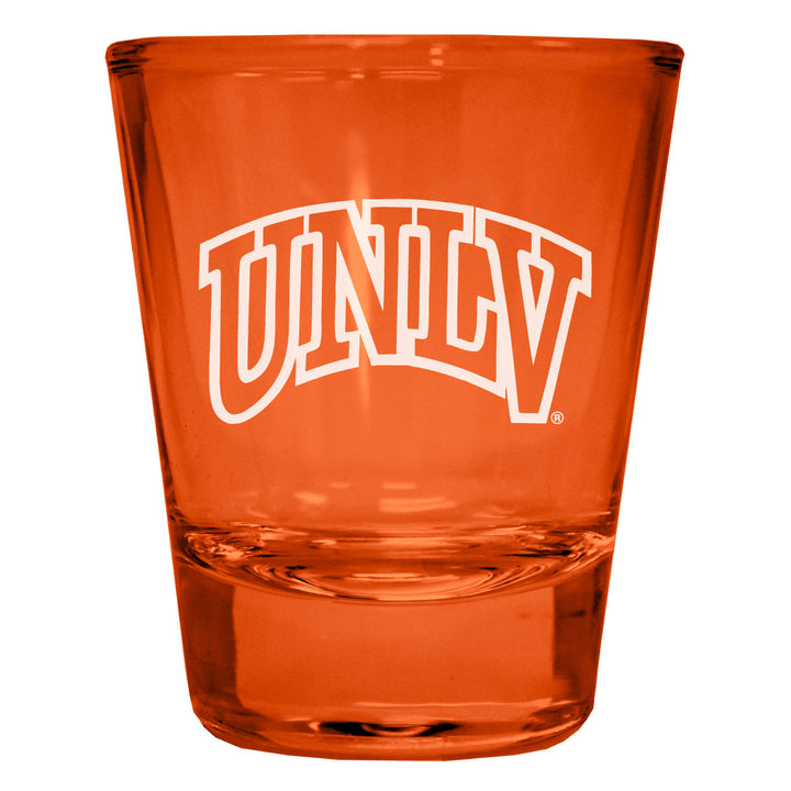 UNLV Rebels Engraved Full Color 2oz Shot Glass Officially Licensed Collegiate Product Image 2