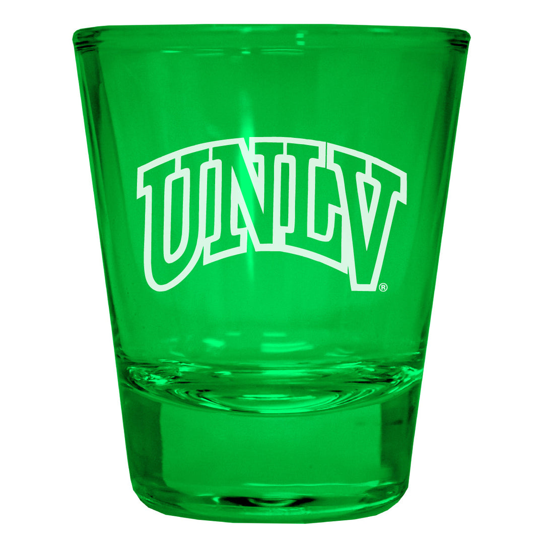 UNLV Rebels Engraved Full Color 2oz Shot Glass Officially Licensed Collegiate Product Image 3