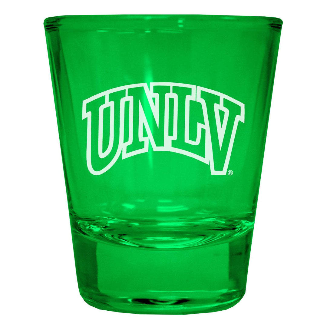 UNLV Rebels Engraved Full Color 2oz Shot Glass Officially Licensed Collegiate Product Image 1