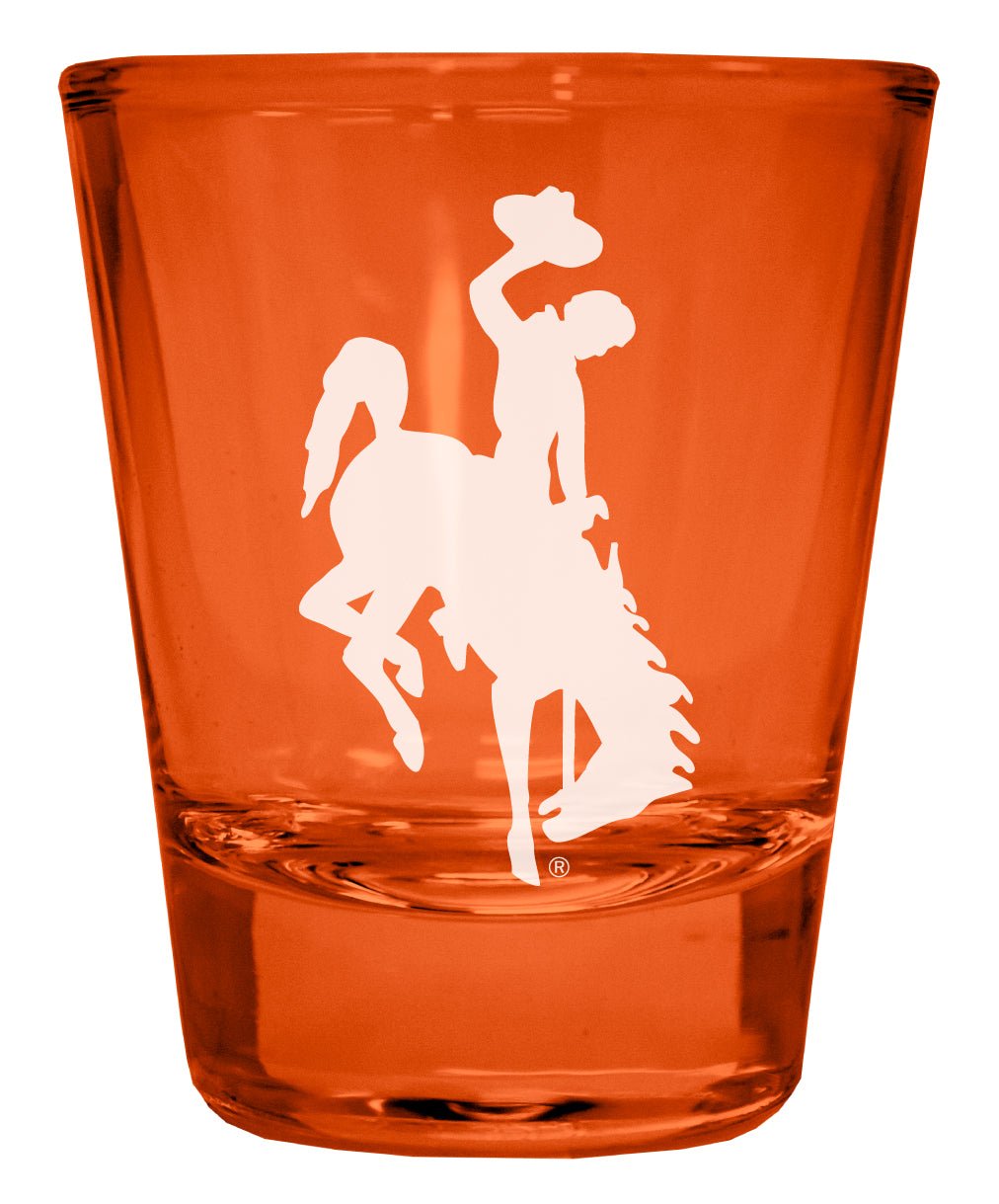 University of Wyoming Engraved Full Color 2oz Shot Glass Officially Licensed Collegiate Product Image 2