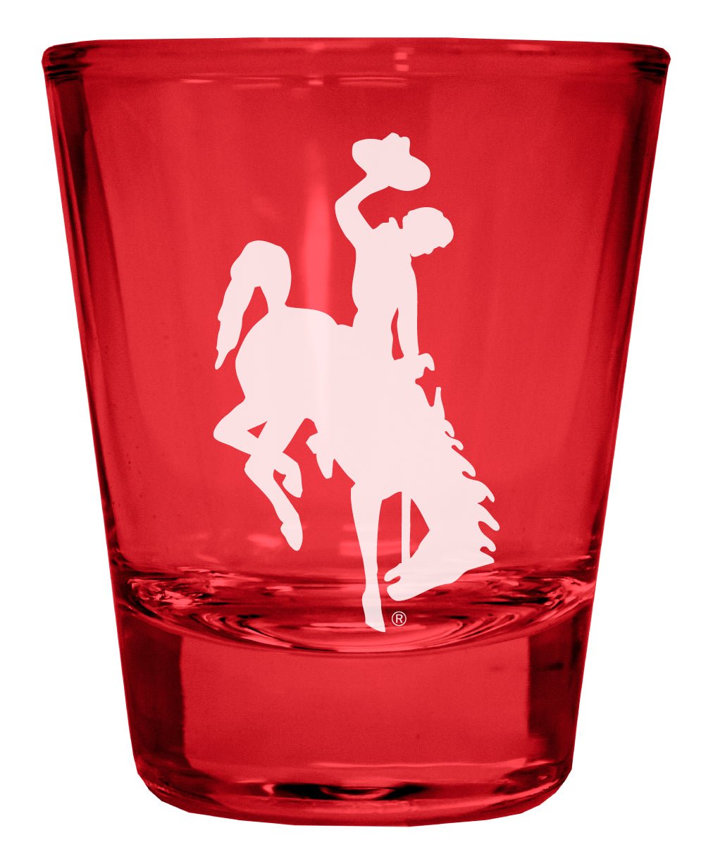 University of Wyoming Engraved Full Color 2oz Shot Glass Officially Licensed Collegiate Product Image 3