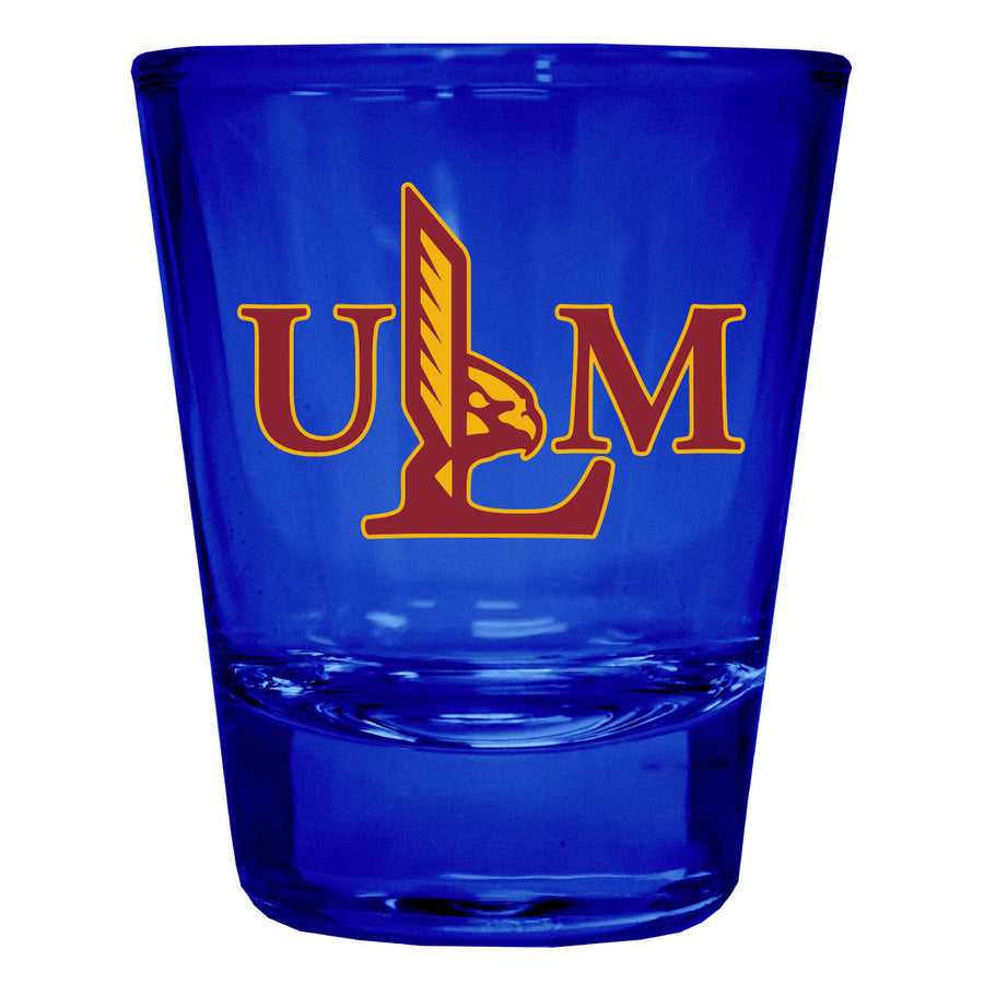 University of Louisiana Monroe Full Color 2oz Shot Glass Officially Licensed Collegiate Product Image 1