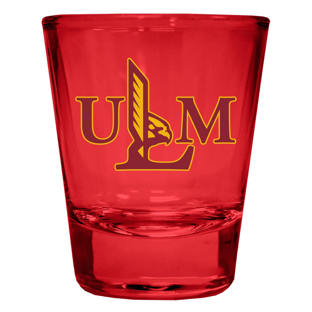 University of Louisiana Monroe Full Color 2oz Shot Glass Officially Licensed Collegiate Product Image 1