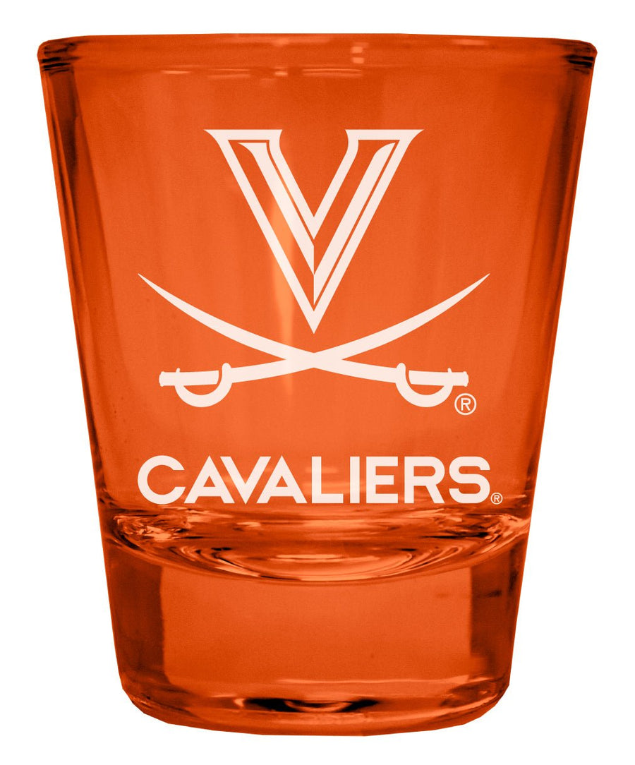 Virginia Cavaliers Engraved Full Color 2oz Shot Glass Officially Licensed Collegiate Product Image 1