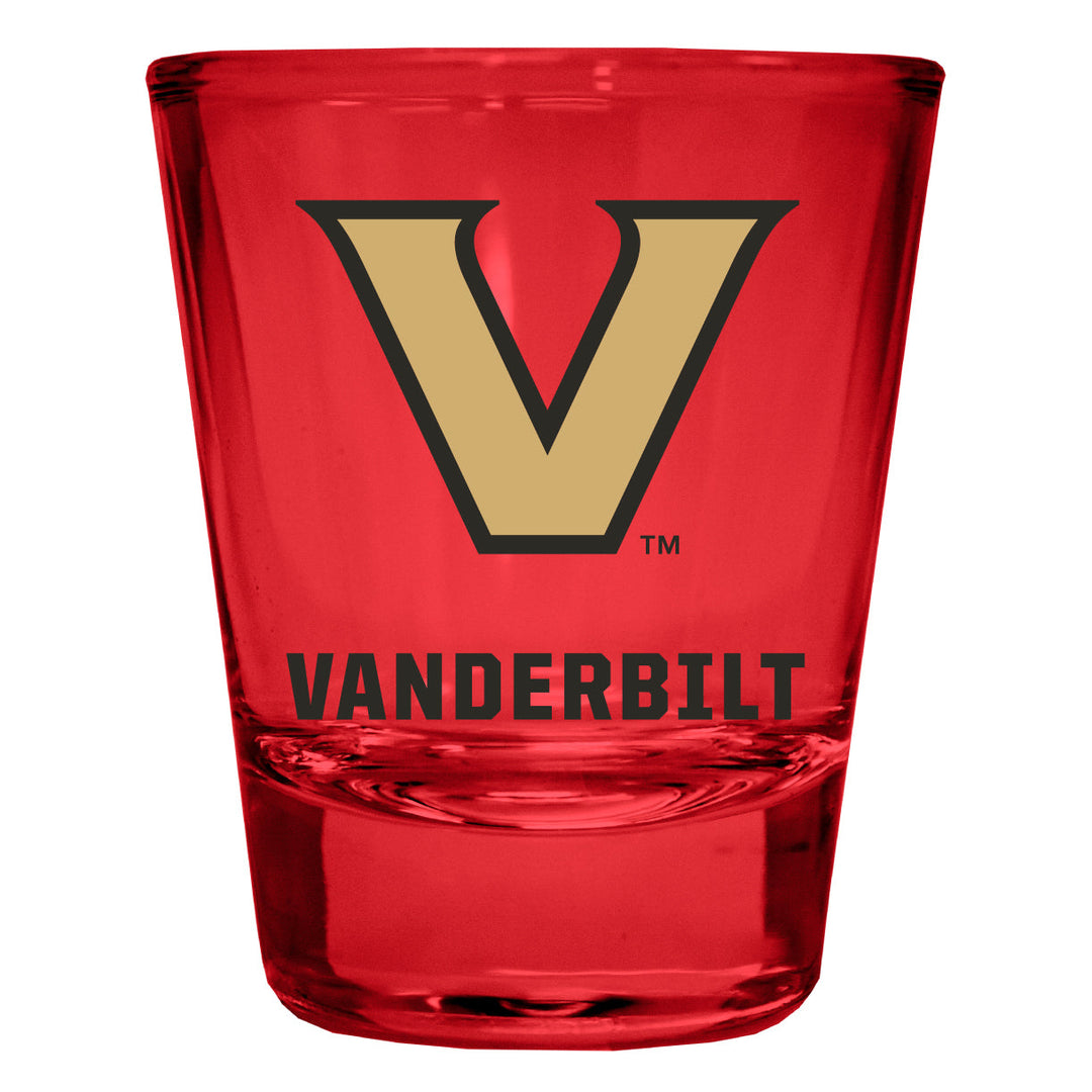 Vanderbilt University Full Color 2oz Shot Glass Officially Licensed Collegiate Product Image 1