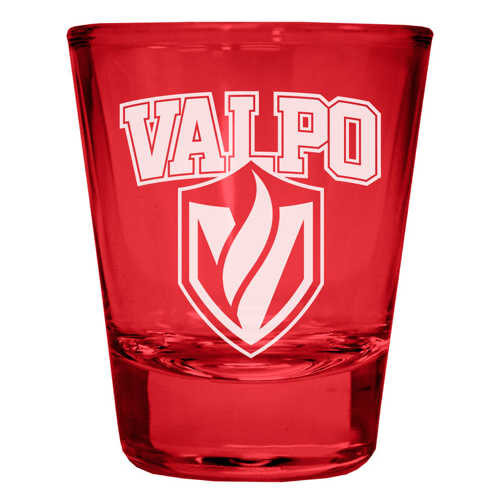 Valparaiso University Engraved Full Color 2oz Shot Glass Officially Licensed Collegiate Product Image 2