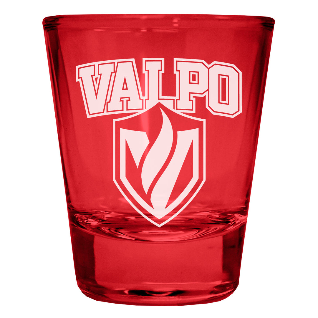 Valparaiso University Engraved Full Color 2oz Shot Glass Officially Licensed Collegiate Product Image 2