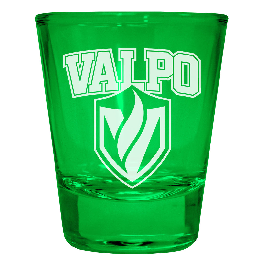 Valparaiso University Engraved Full Color 2oz Shot Glass Officially Licensed Collegiate Product Image 3