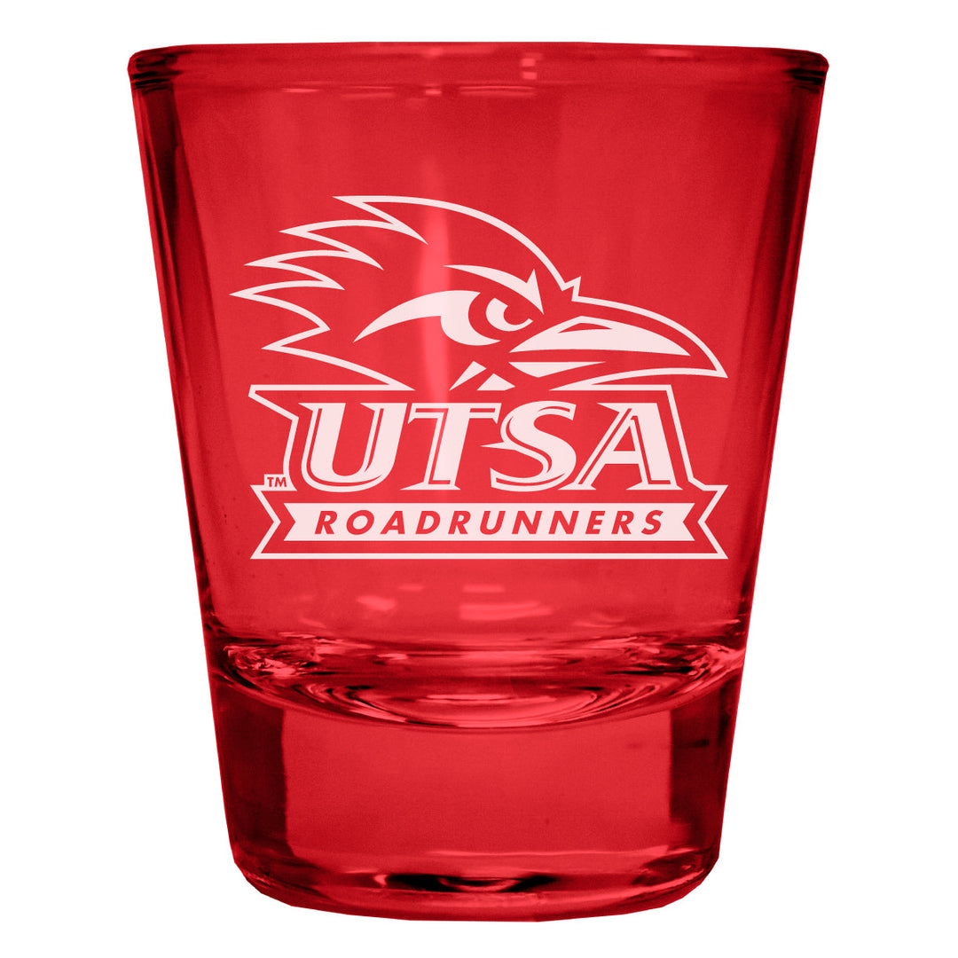 UTSA Road Runners Engraved Full Color 2oz Shot Glass Officially Licensed Collegiate Product Image 3