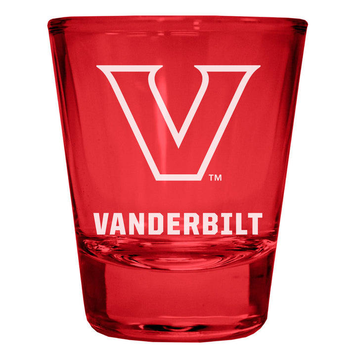 Vanderbilt University Engraved Full Color 2oz Shot Glass Officially Licensed Collegiate Product Image 3