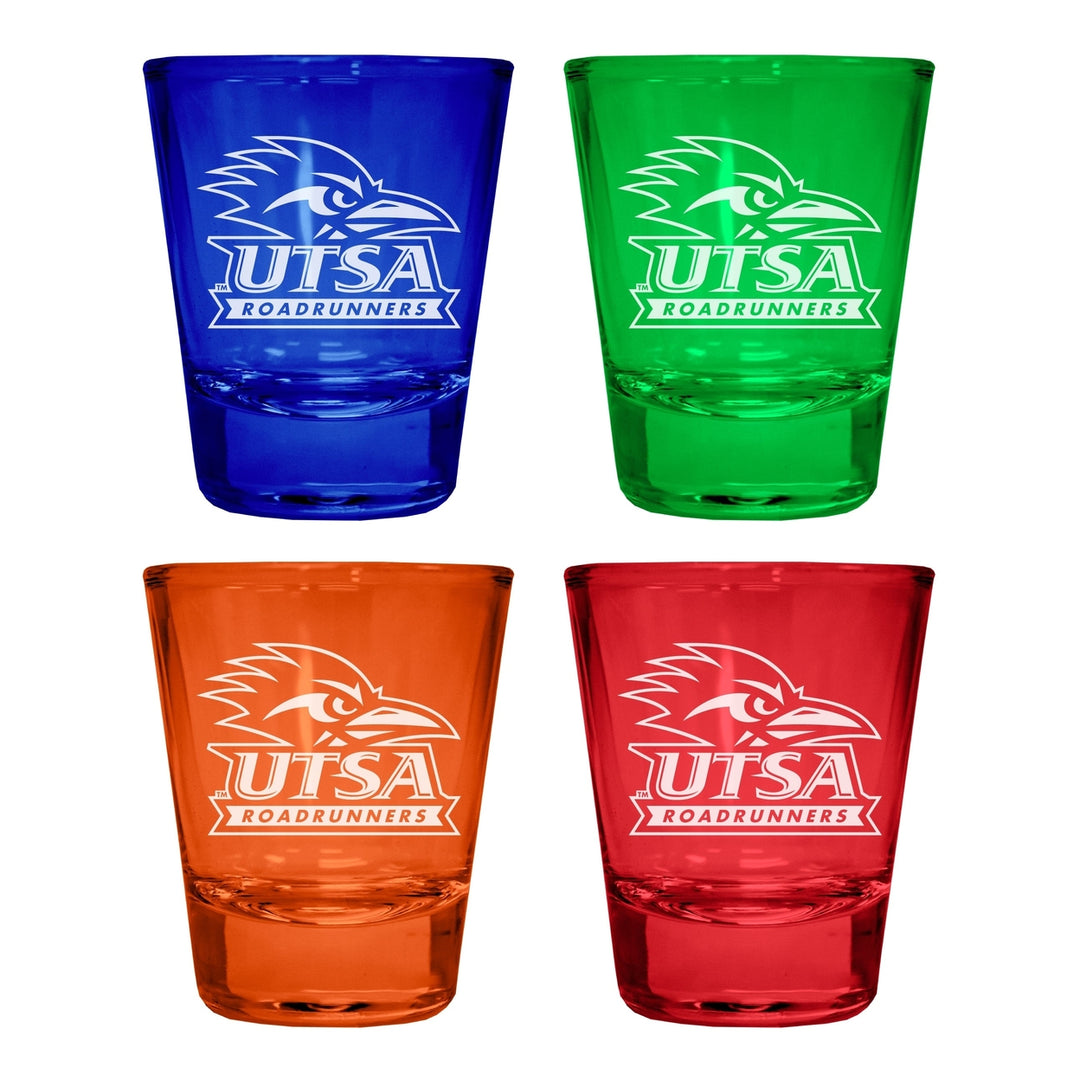 UTSA Road Runners Engraved Full Color 2oz Shot Glass Officially Licensed Collegiate Product Image 4