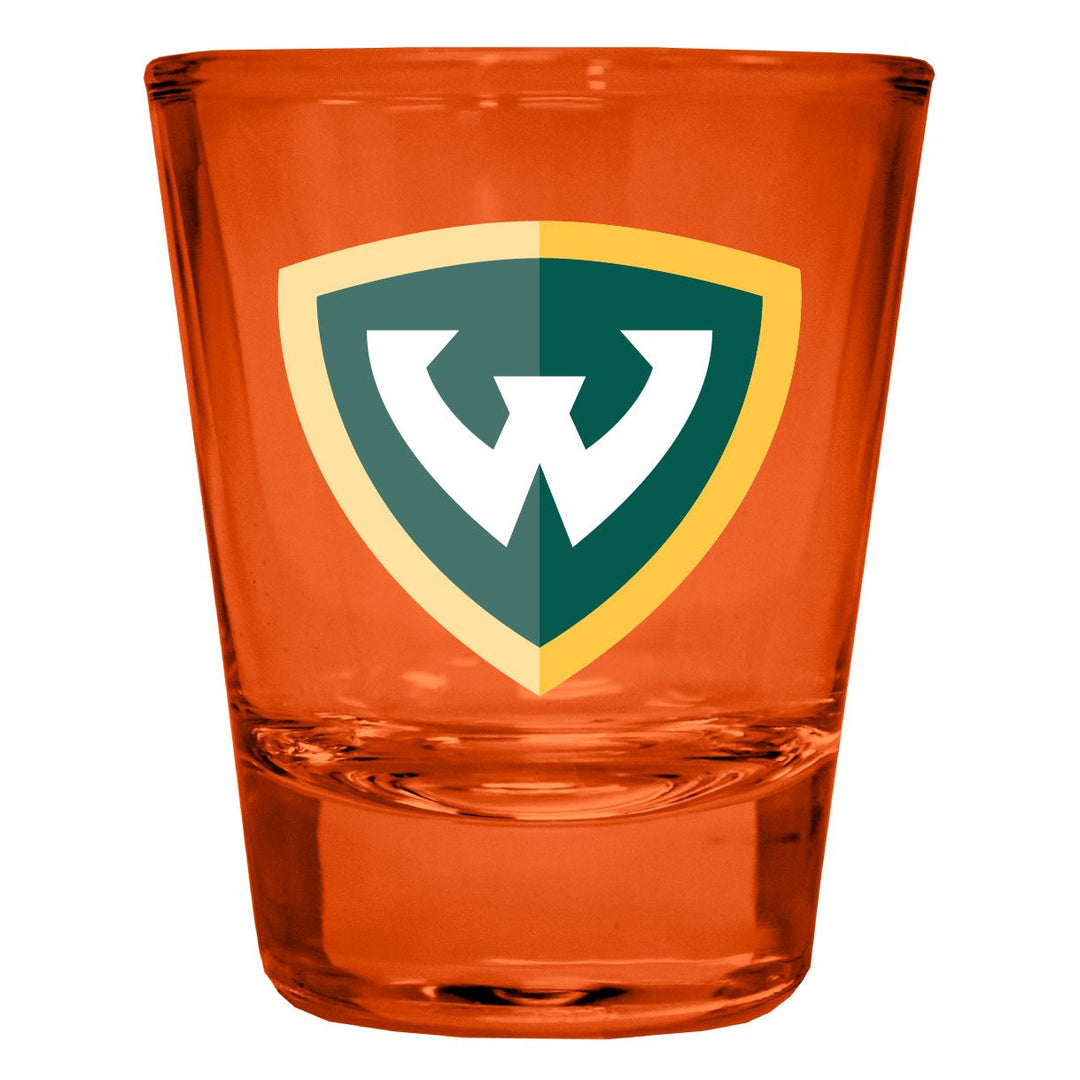 Wayne State Full Color 2oz Shot Glass Officially Licensed Collegiate Product Image 2