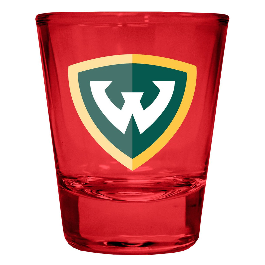 Wayne State Full Color 2oz Shot Glass Officially Licensed Collegiate Product Image 4