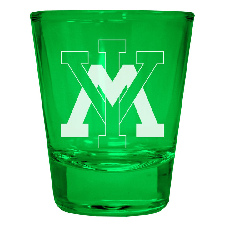 VMI Keydets Engraved Full Color 2oz Shot Glass Officially Licensed Collegiate Product Image 2