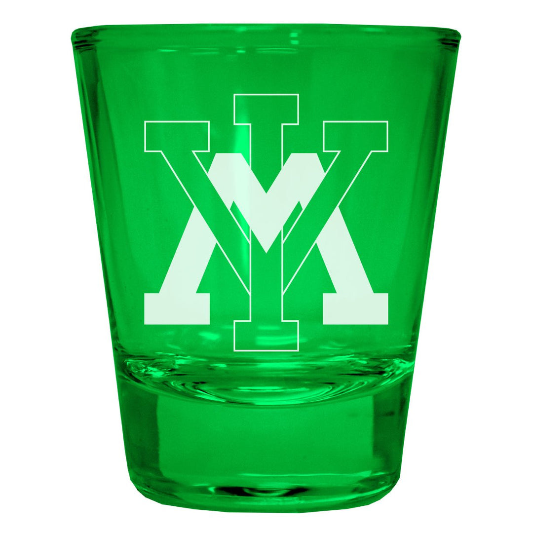 VMI Keydets Engraved Full Color 2oz Shot Glass Officially Licensed Collegiate Product Image 1