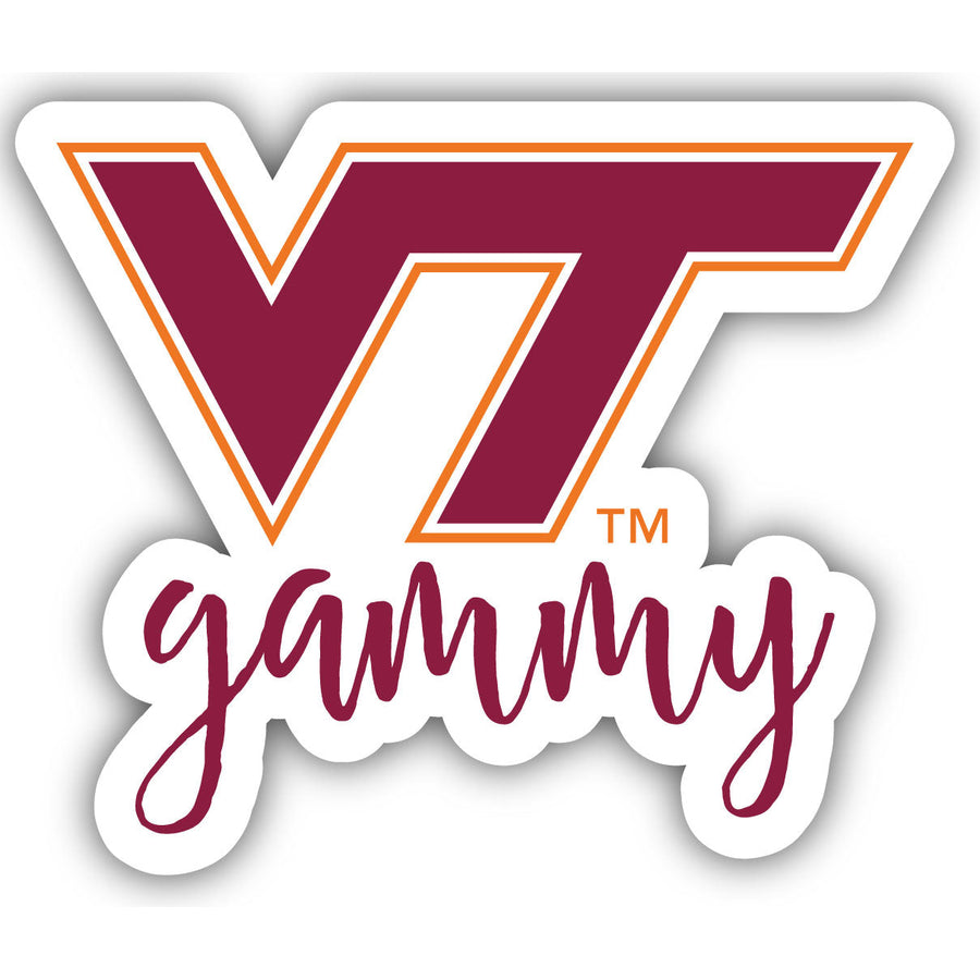 Virginia Tech Hokies 4-Inch Proud Gammy NCAA - Durable School Spirit Vinyl Decal Perfect Gift for Grandma Image 1