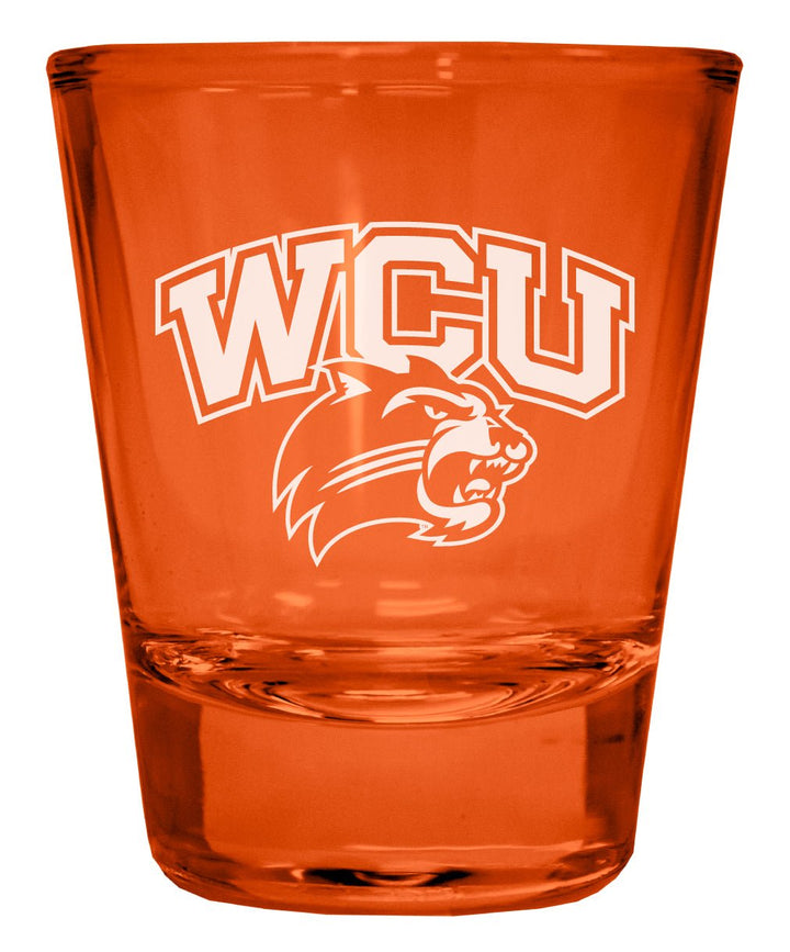 Western Carolina University Engraved Full Color 2oz Shot Glass Officially Licensed Collegiate Product Image 3