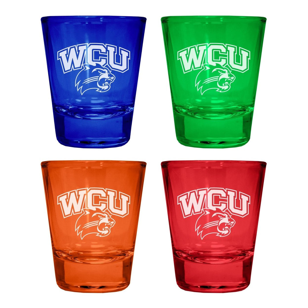 Western Carolina University Engraved Full Color 2oz Shot Glass Officially Licensed Collegiate Product Image 4