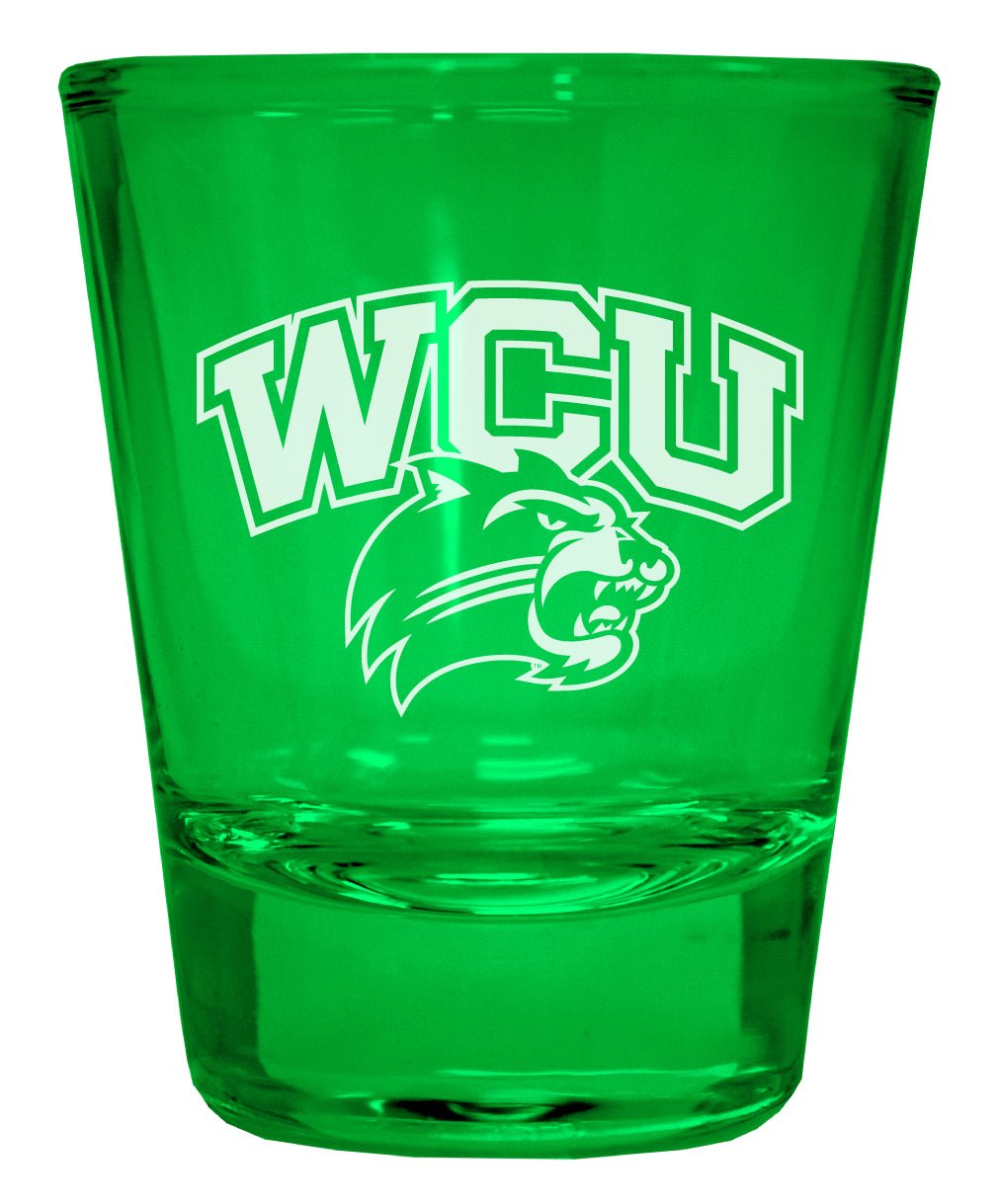 Western Carolina University Engraved Full Color 2oz Shot Glass Officially Licensed Collegiate Product Image 4