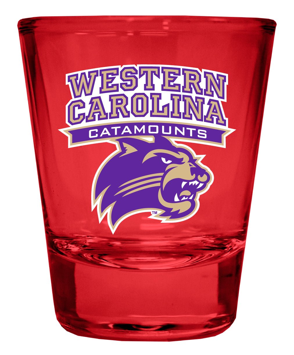 Western Carolina University Full Color 2oz Shot Glass Officially Licensed Collegiate Product Image 3