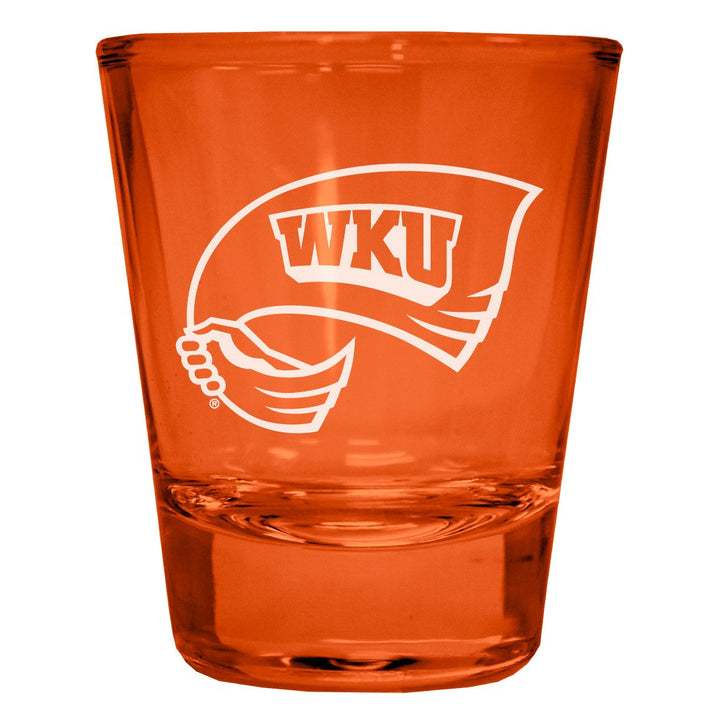 Western Kentucky Hilltoppers Engraved Full Color 2oz Shot Glass Officially Licensed Collegiate Product Image 4