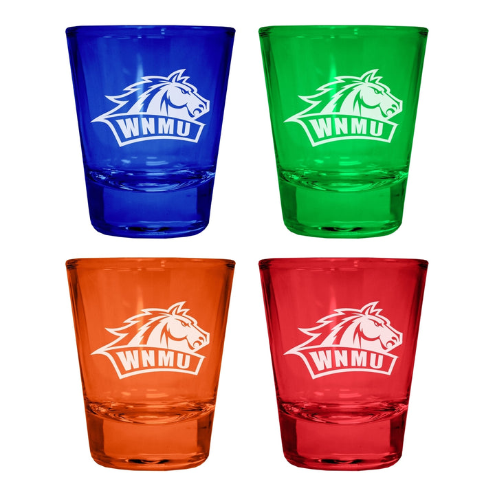 Western Mexico University Engraved Full Color 2oz Shot Glass Officially Licensed Collegiate Product Image 2