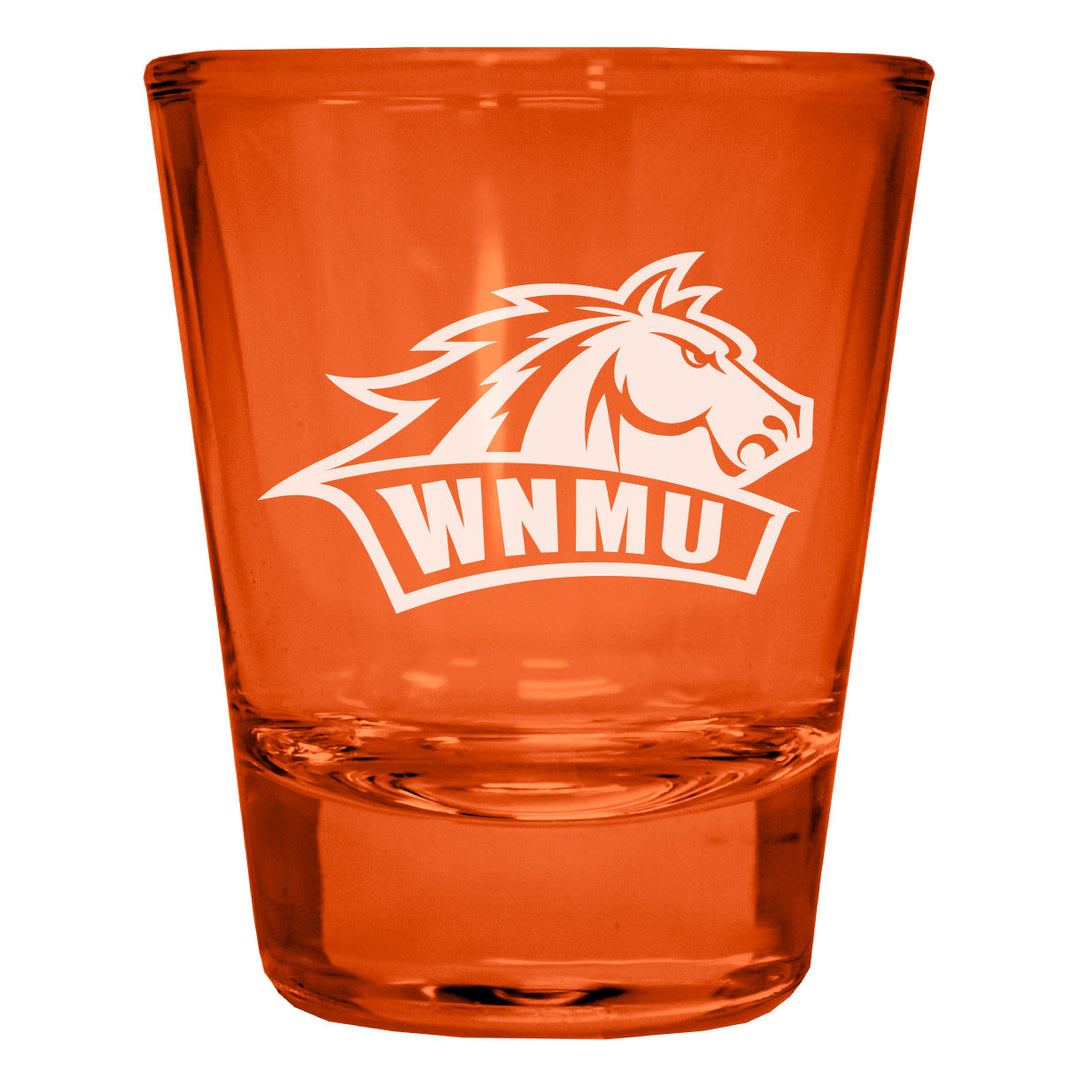 Western Mexico University Engraved Full Color 2oz Shot Glass Officially Licensed Collegiate Product Image 3