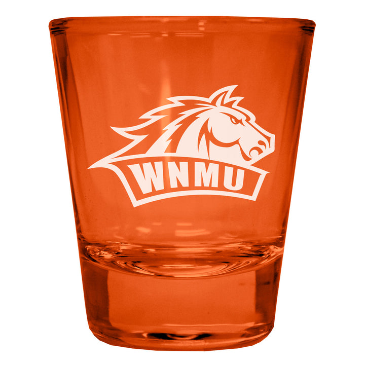 Western Mexico University Engraved Full Color 2oz Shot Glass Officially Licensed Collegiate Product Image 3