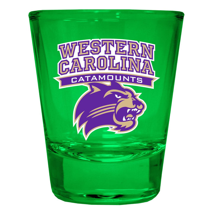 Western Carolina University Full Color 2oz Shot Glass Officially Licensed Collegiate Product Image 4