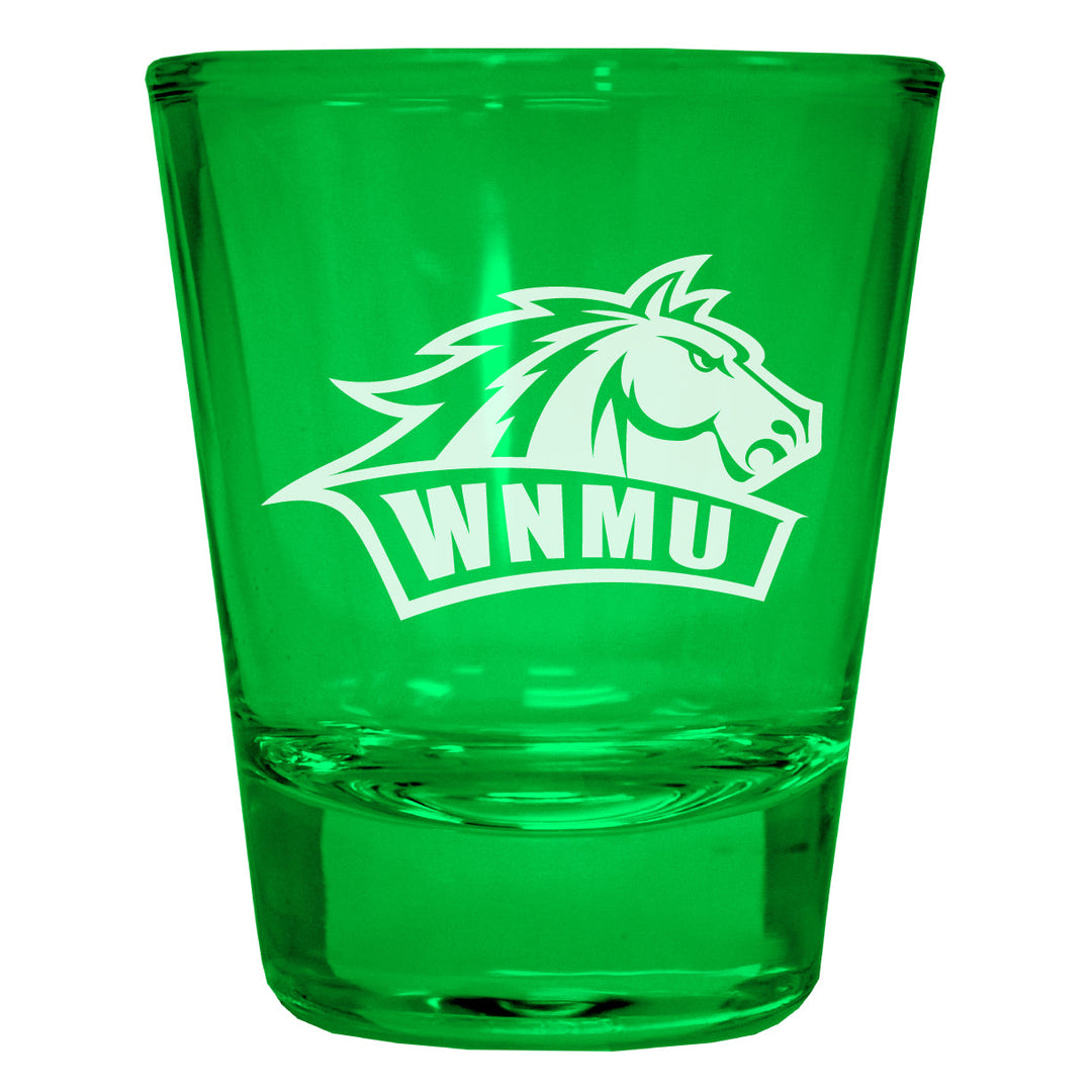 Western Mexico University Engraved Full Color 2oz Shot Glass Officially Licensed Collegiate Product Image 4