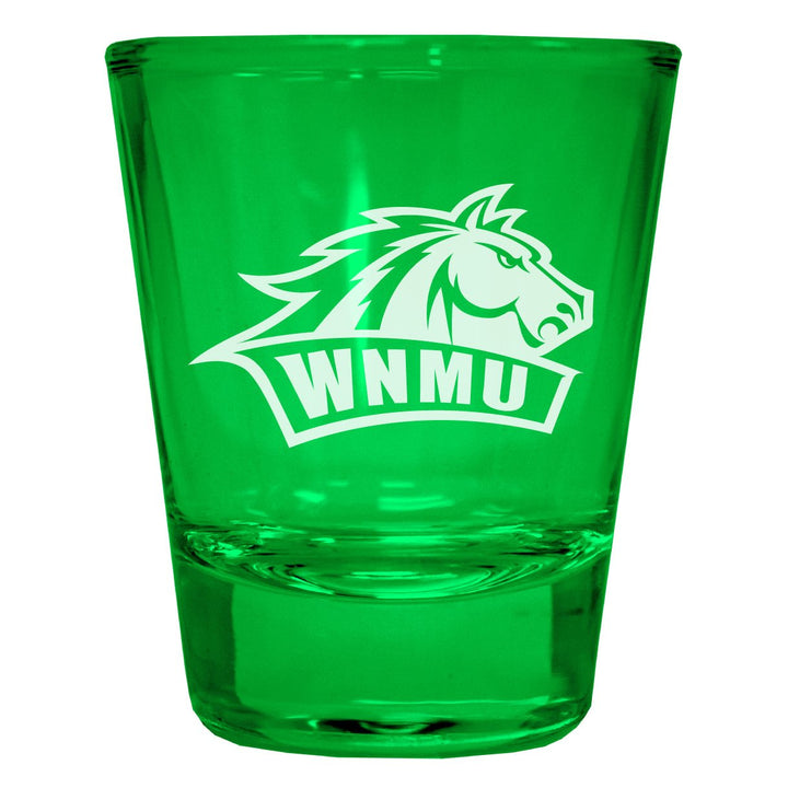 Western Mexico University Engraved Full Color 2oz Shot Glass Officially Licensed Collegiate Product Image 1