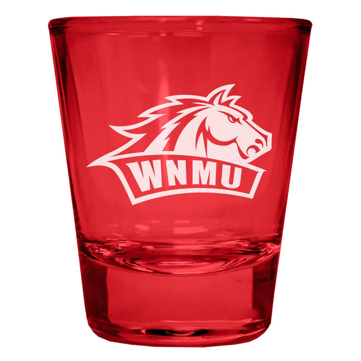 Western Mexico University Engraved Full Color 2oz Shot Glass Officially Licensed Collegiate Product Image 1