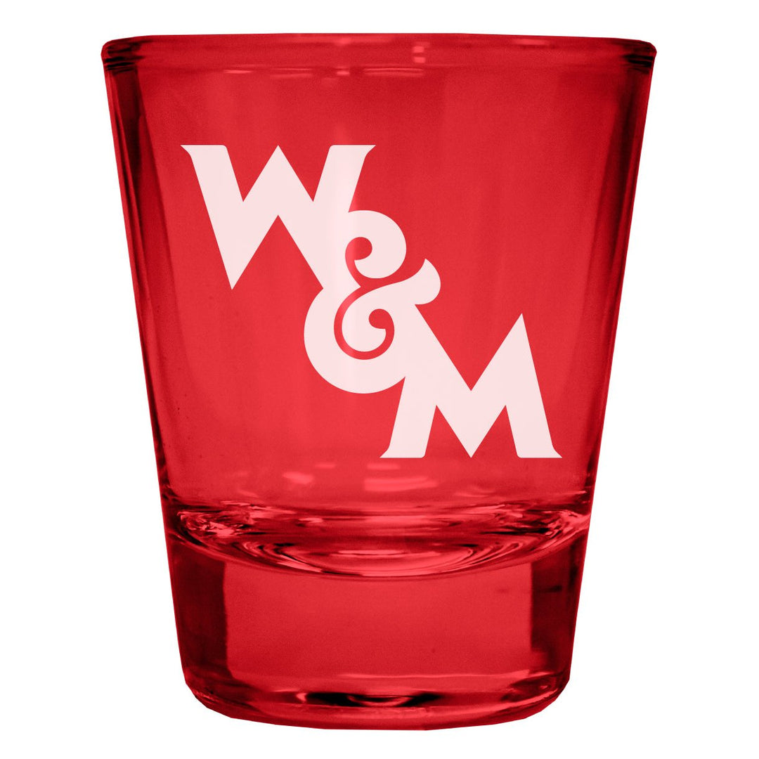 William and Mary Engraved Full Color 2oz Shot Glass Officially Licensed Collegiate Product Image 1